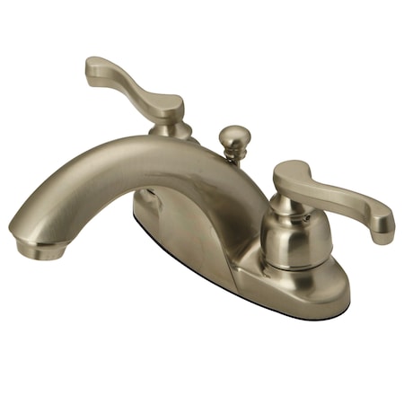 Kingston Brass 4" Centerset Bathroom Faucet, Brushed Nickel KB7648FL